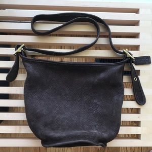 Brown Suede Coach Bag